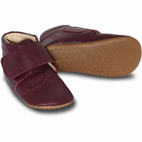 Modern Movement Gear Performance Living Pom Pom? Indoor Shoes Velcro Brogue Dark Vino