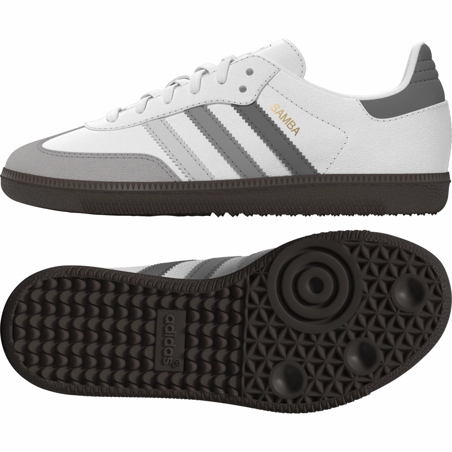 Adidas Originals Ftwr White/Grey One/Grey Three Samba Og C Sneakers Subtle Evolution