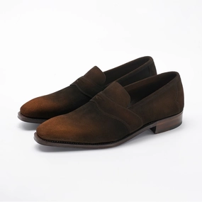 Charlie Unlined Penny Loafer Mto - Burnt Umber Patina Carry Your Vibe