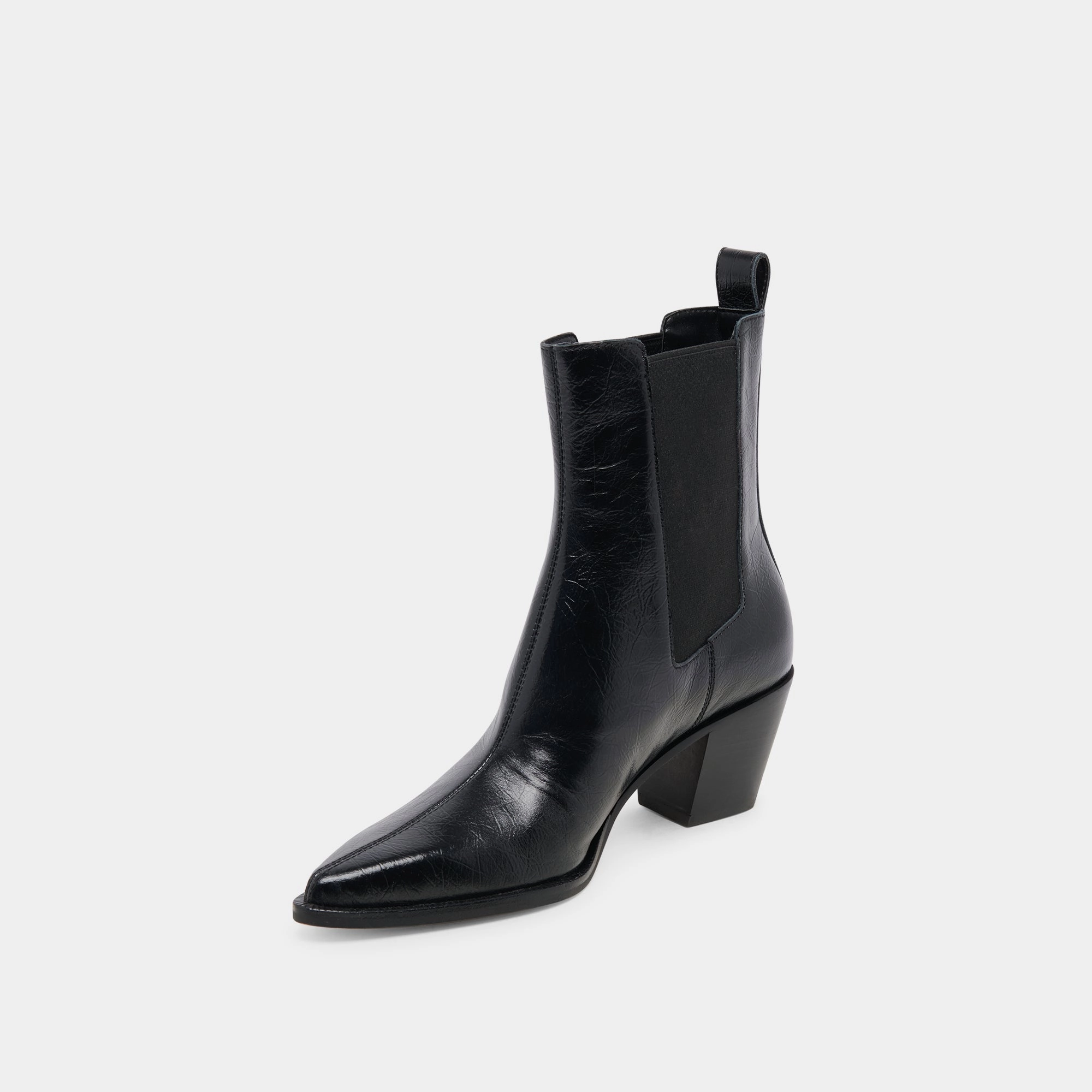 Shadie H2O Booties Midnight Crinkle Patent Essentials, Redesigned