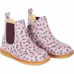 Refined Versatility Future Fit Angulus Heather Flowers/Bordeaux Classic Chelsea Boot With Elastic And Zipper