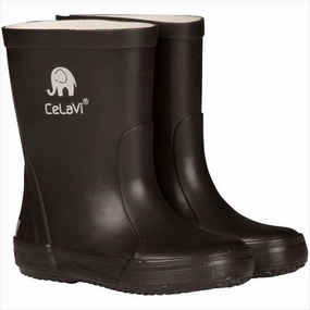 Celavi Basic Gummist?Vler Black Less Is Bold Elevated Minimal
