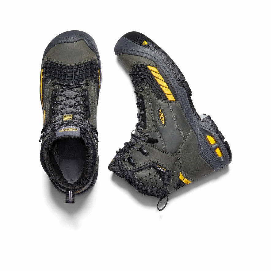 Men'S Troy 6" Waterproof Boot (Carbon Toe)  |  Magnet/Black Future In Motion