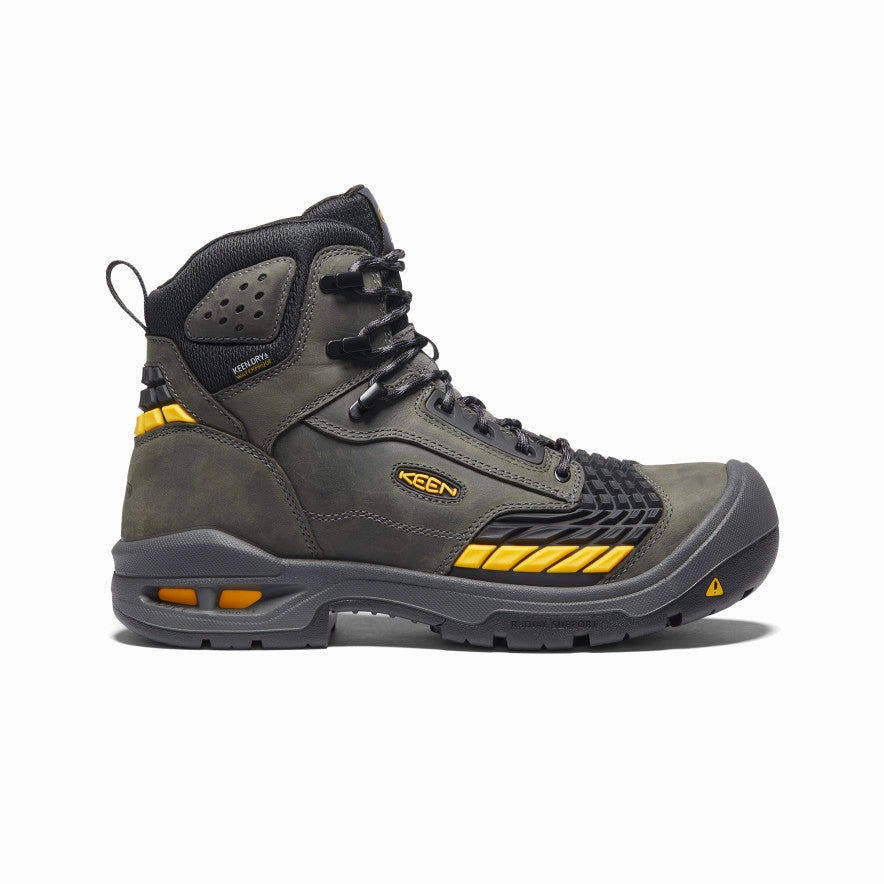 Men'S Troy 6" Waterproof Boot (Carbon Toe)  |  Magnet/Black Streamlined Mobility Dynamic Essentials