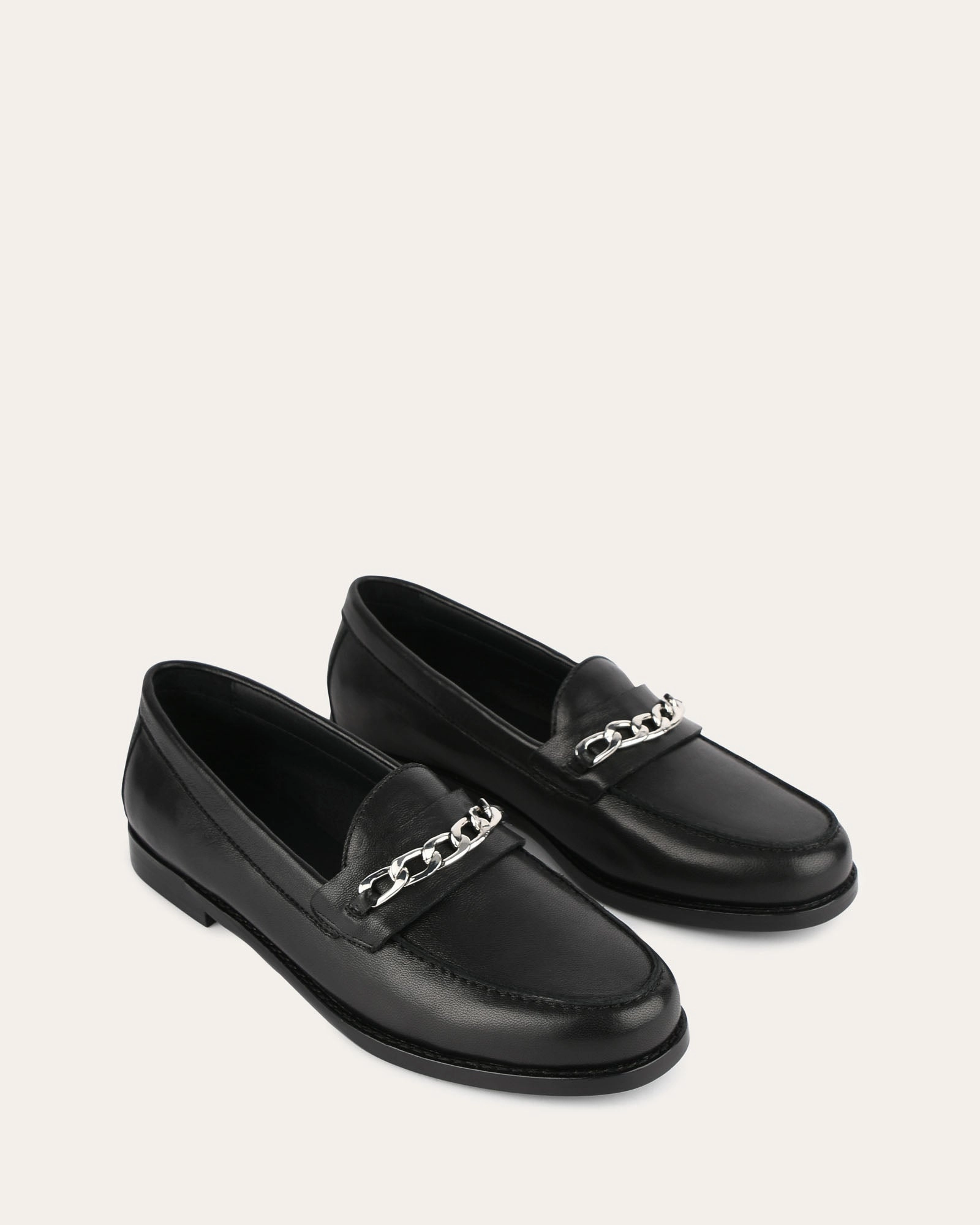 Thea Loafers Black Leather Mindful Wear Form Meets Calm
