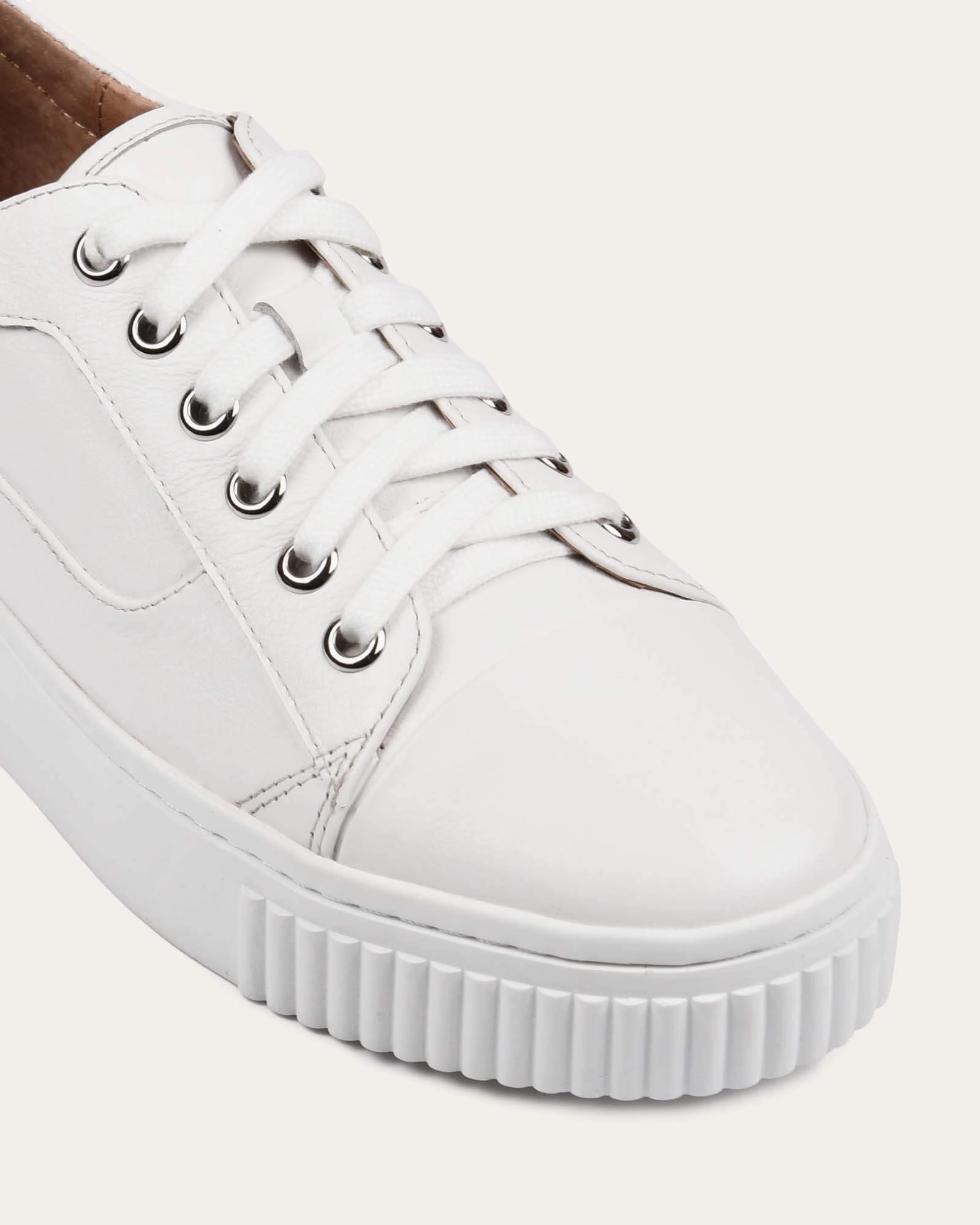 Claremont Sneakers White Leather Forward Pulse Inspired By Rhythm
