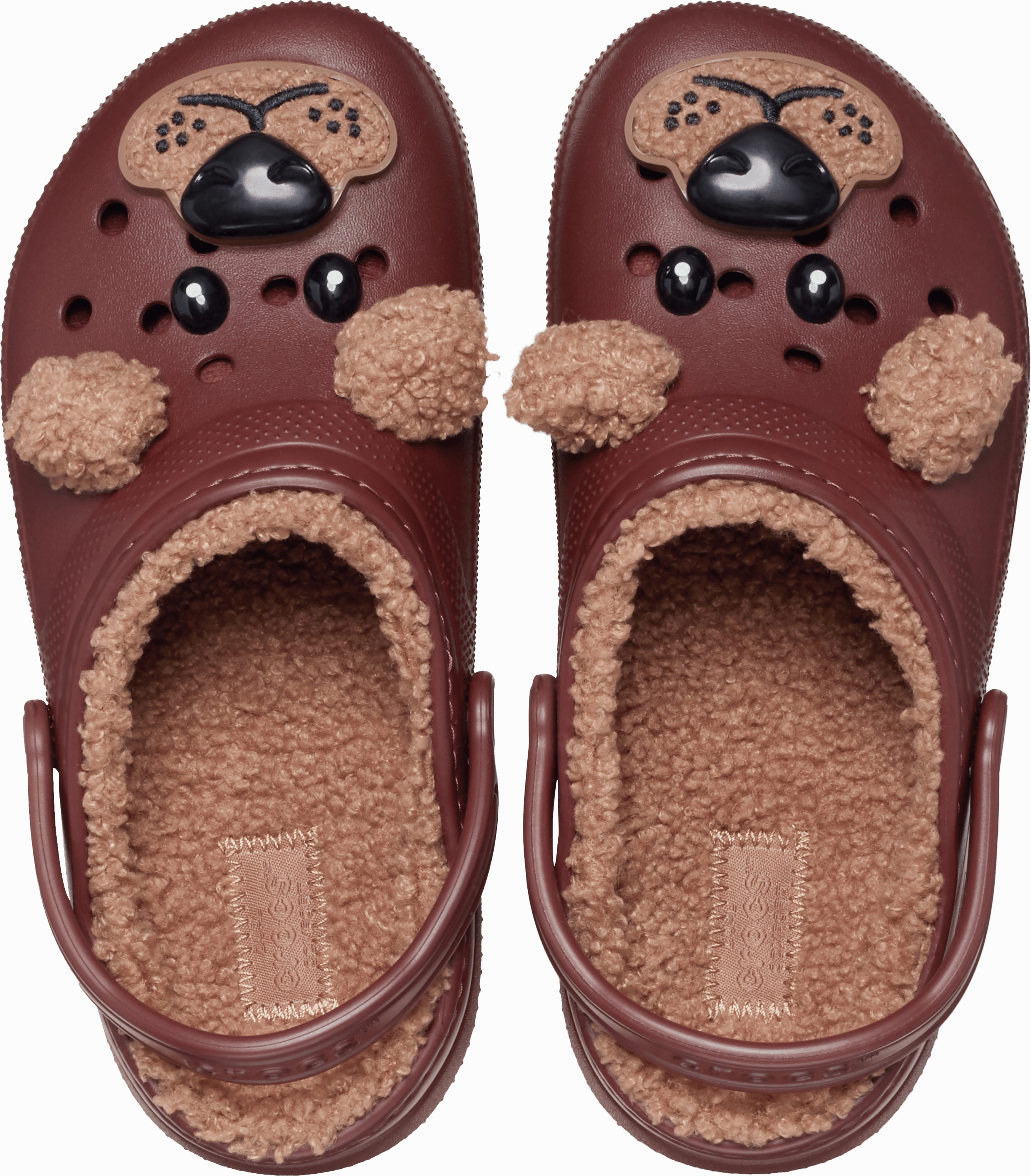 Classic Lined Iam Brown Bear Clog Kids (Age 5 ) Subtle Tone Crafted Clarity