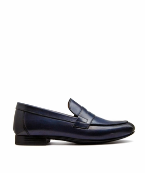 Clayton Blue Patina Moccasin Quiet Performance