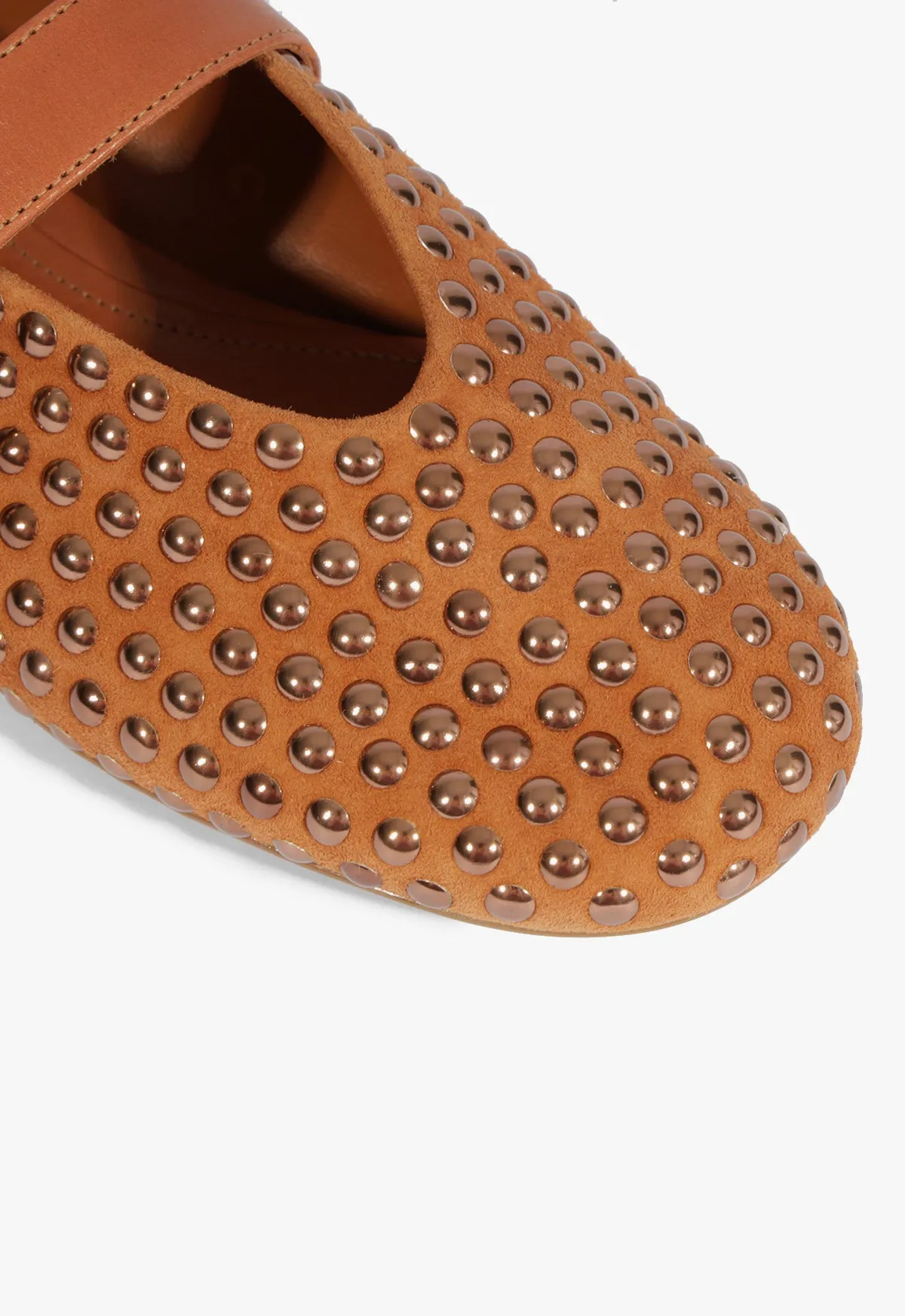 Unisex Rhythm Eiza Shine Suede Flat