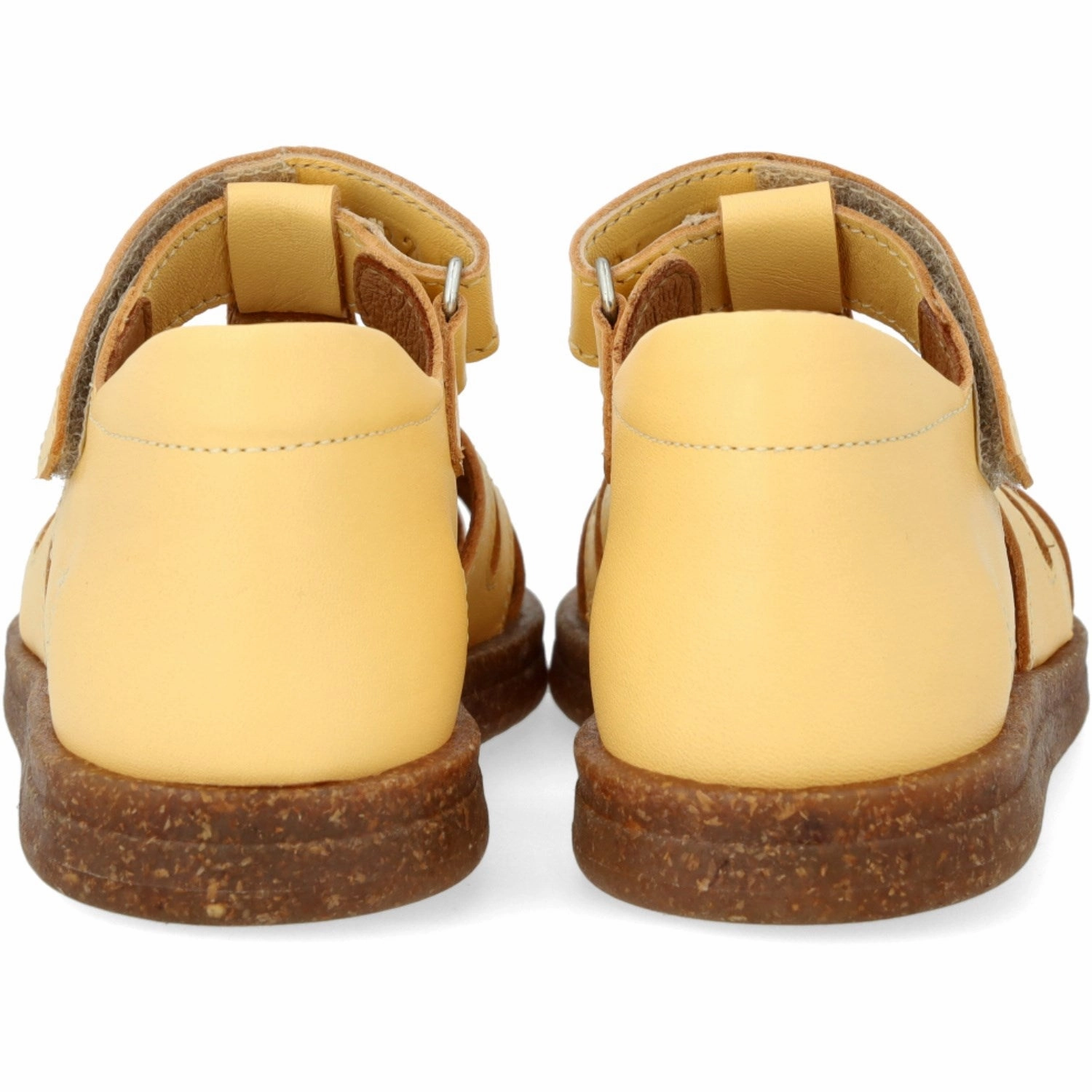 Curated City Tailored Utility Angulus Mellow Yellow/Pineapple Glitter Leather Heart Sandal With Sparkling Glitter Heart