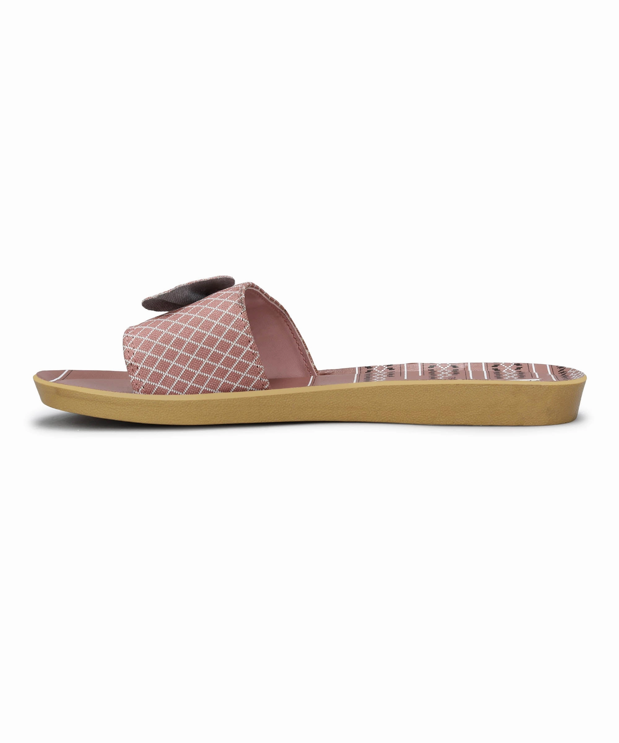 Paragon Puk7025L Womens Pink-Grey Sliders With Cushioned Sole For Everyday Use Designed For Fluidity Designed For Days