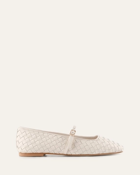 Sailor Ballet Flats Off White Leather Daily Vibe Fresh Drop