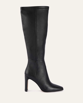 Jolene Knee Boots Black Leather Timeless Motionwear