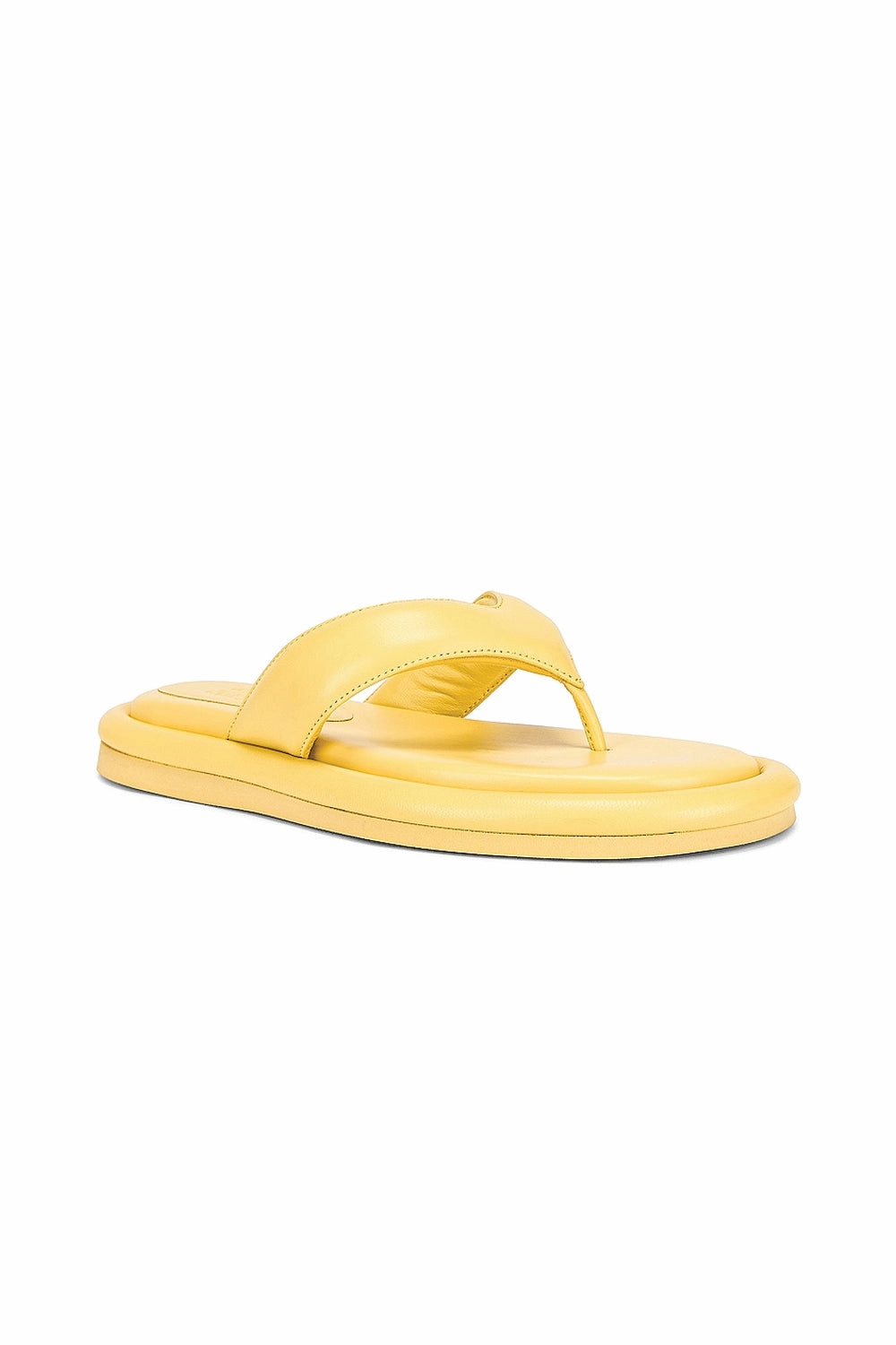 Gia 5 Leather Thong Sandal In Butter Yellow Balance Meets Style Multi-Wear Essentials
