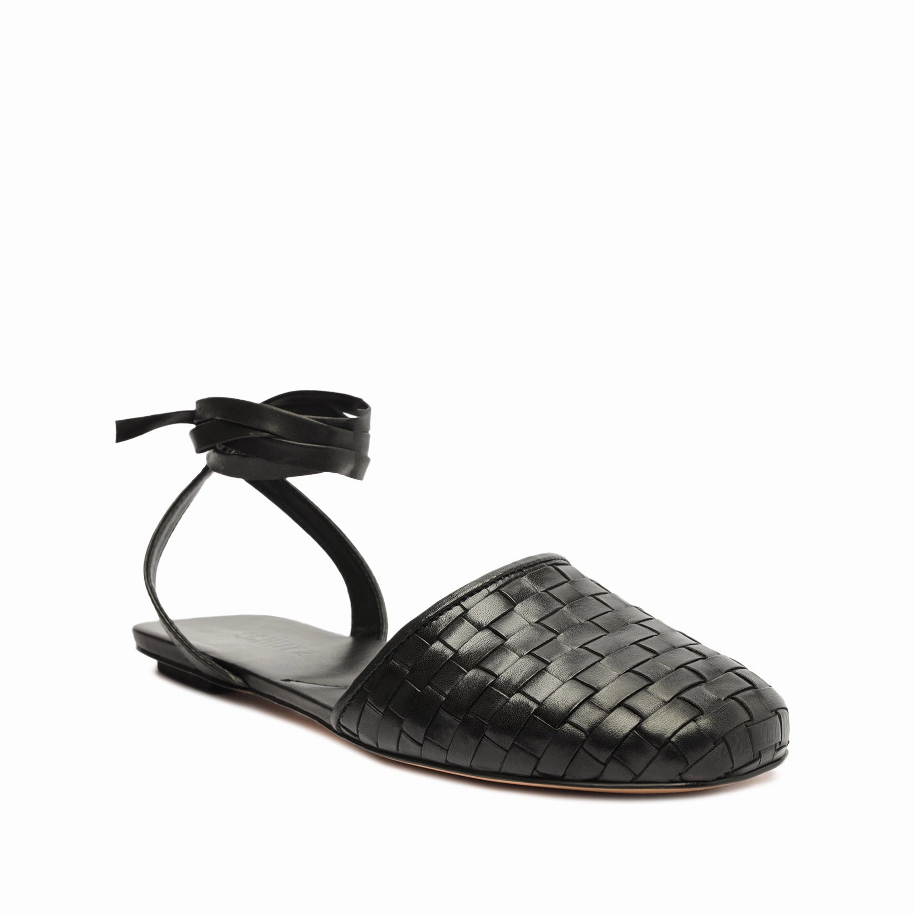 Feel-Based Fashion City State Ariel Woven Leather Flat