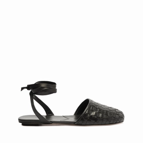 Go-Anywhere Style Versatile Build Ariel Woven Leather Flat