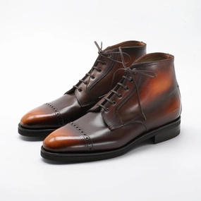 Your Mobile Look Refined Flowwear Brossa Derby Boot - Brown & Cognac Patina