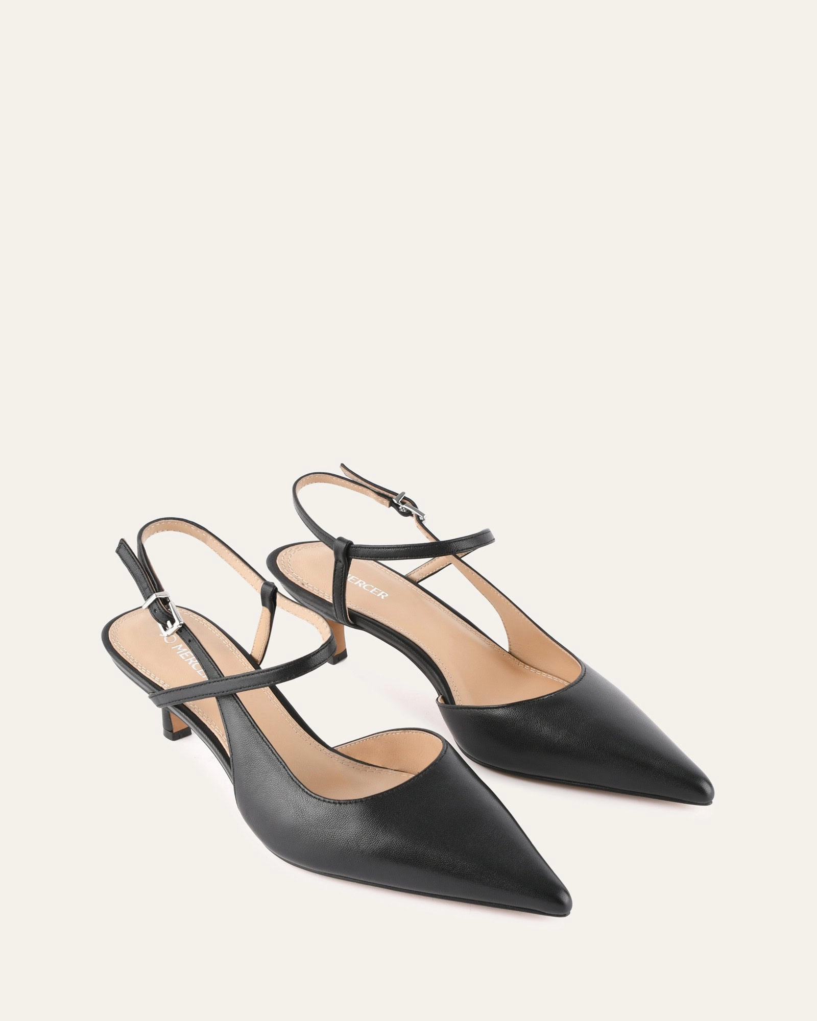 Driven By Comfort Ricki Mid Heels Black Leather