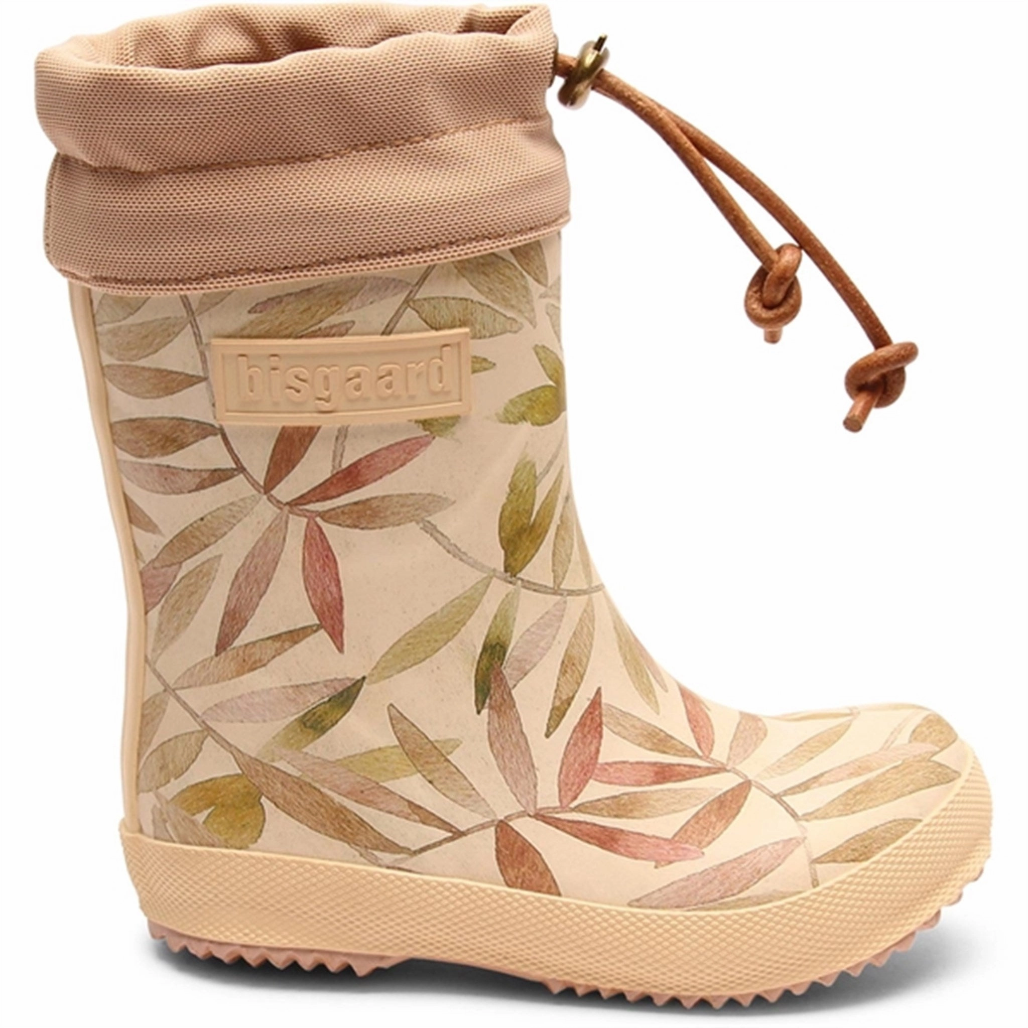 Bisgaard Rubber Boots Thermo Beige Leaves Future-Form