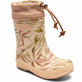 Bisgaard Rubber Boots Thermo Beige Leaves Future Fit Future-Forward Comfort