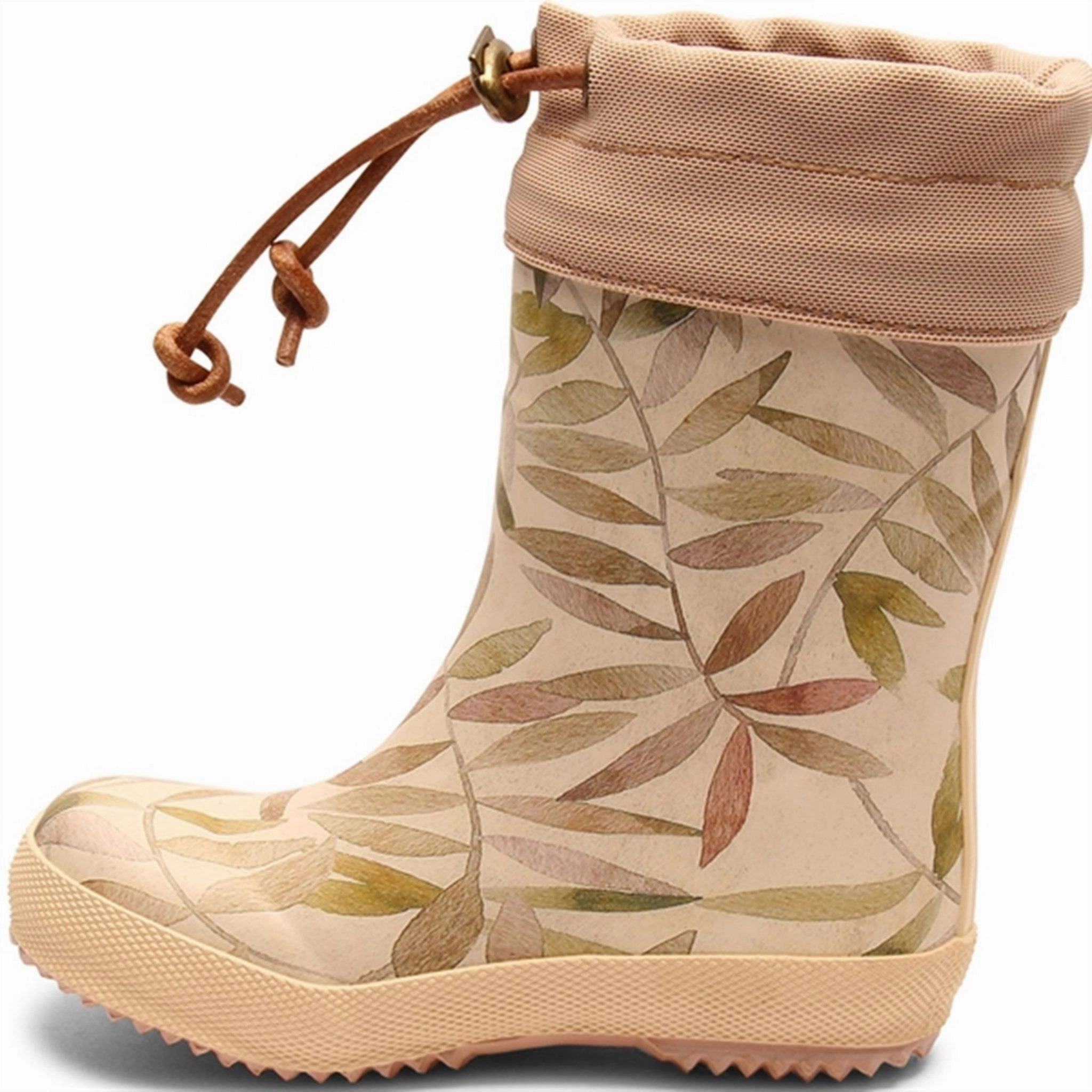 Bisgaard Rubber Boots Thermo Beige Leaves Form Redefined