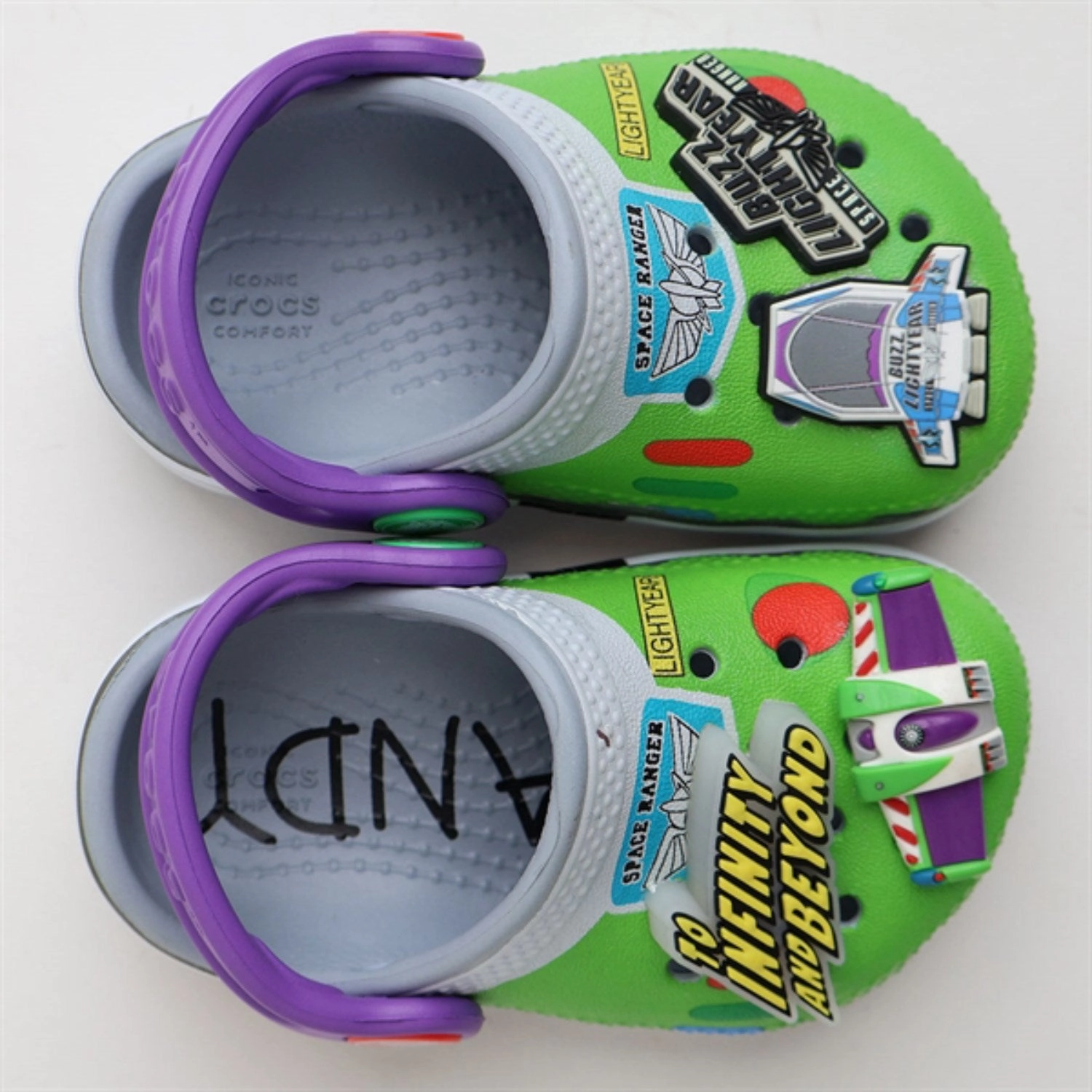 Crocs Toy Story Buzz Classic Clog K Blue Grey Go With Flow Dynamic Balance