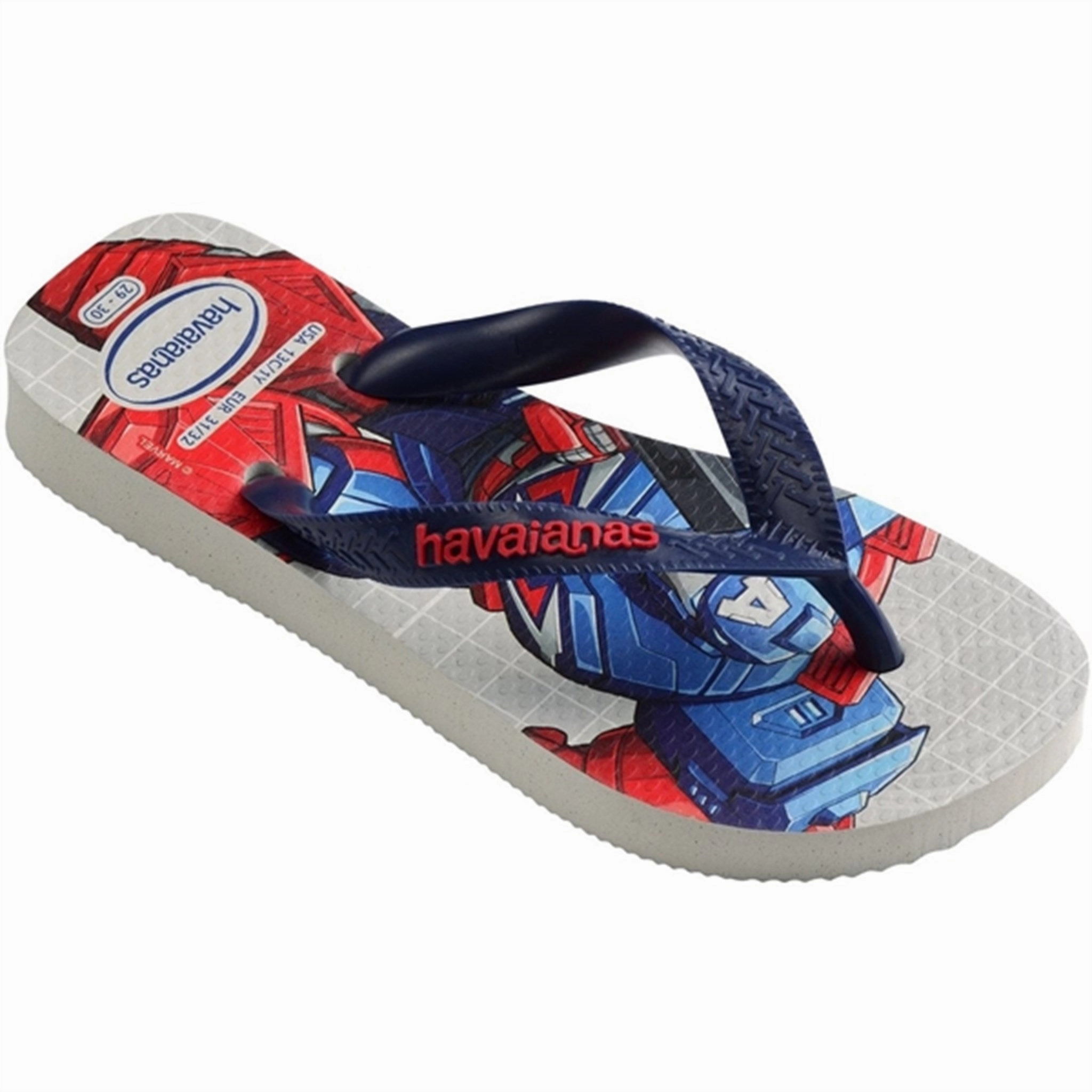 The New Essential Reimagined Comfort Havaianas Kids Sandals Top Marvel Ii White