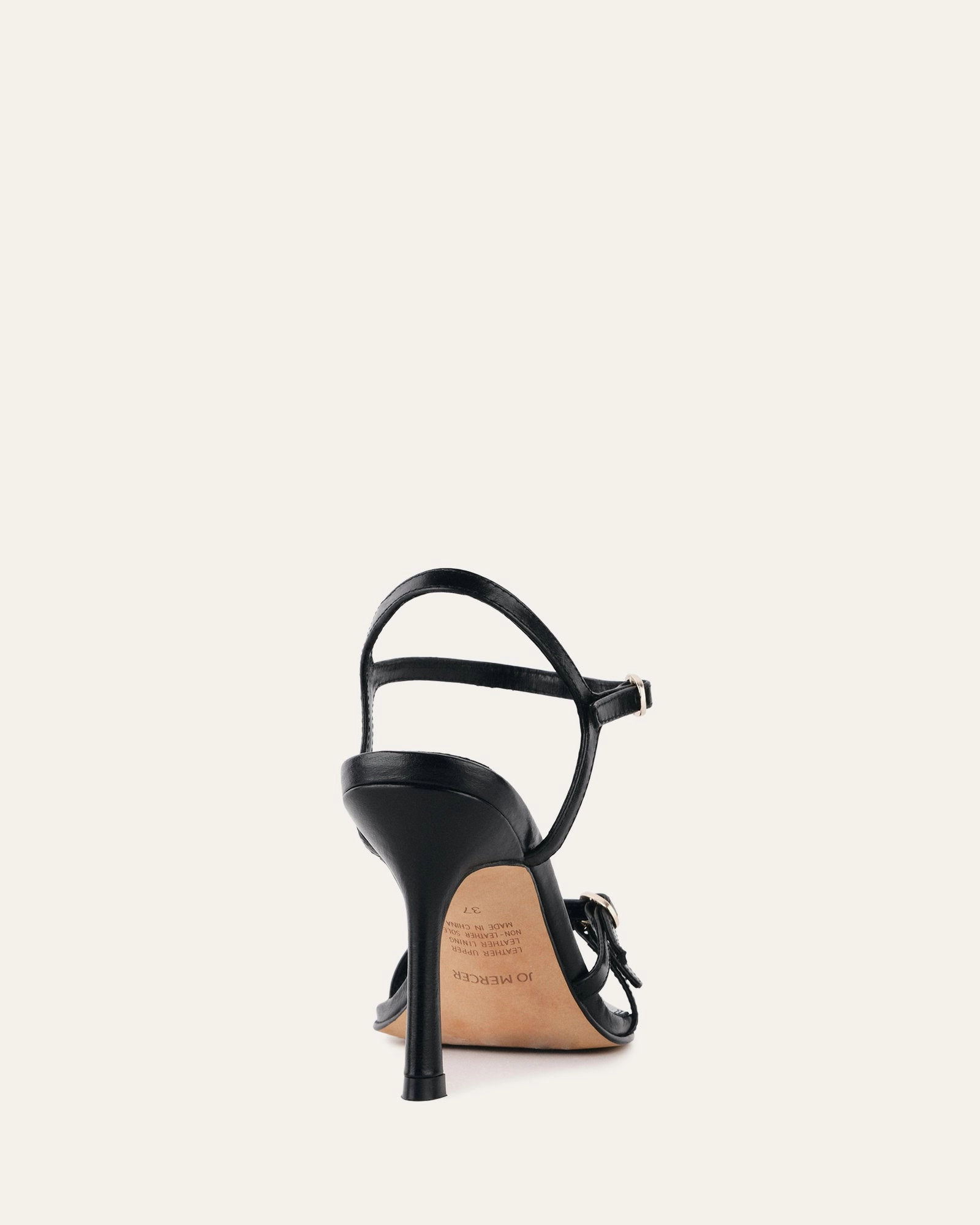 Refined Streetwear Romy High Heels Black Leather