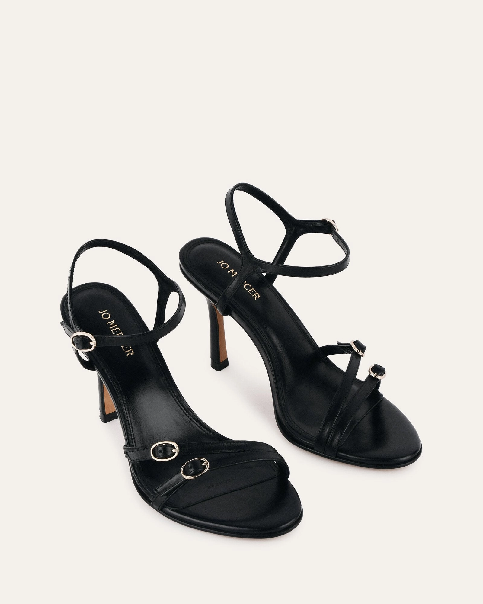 Smart Casual Romy High Heels Black Leather