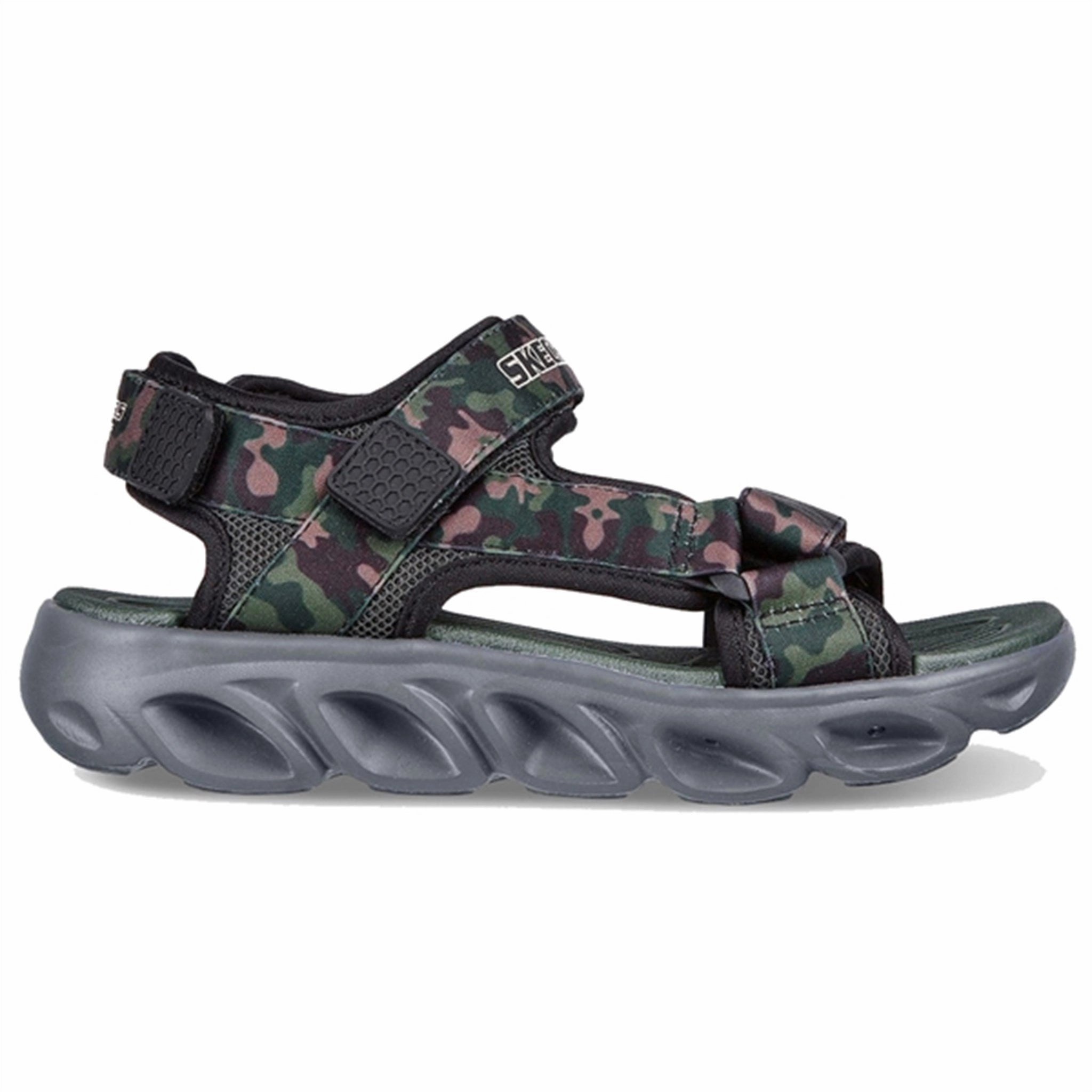 Clean City Core Skechers S-Lights Hypno-Splash Sneakers Sun Breaks Black Olive