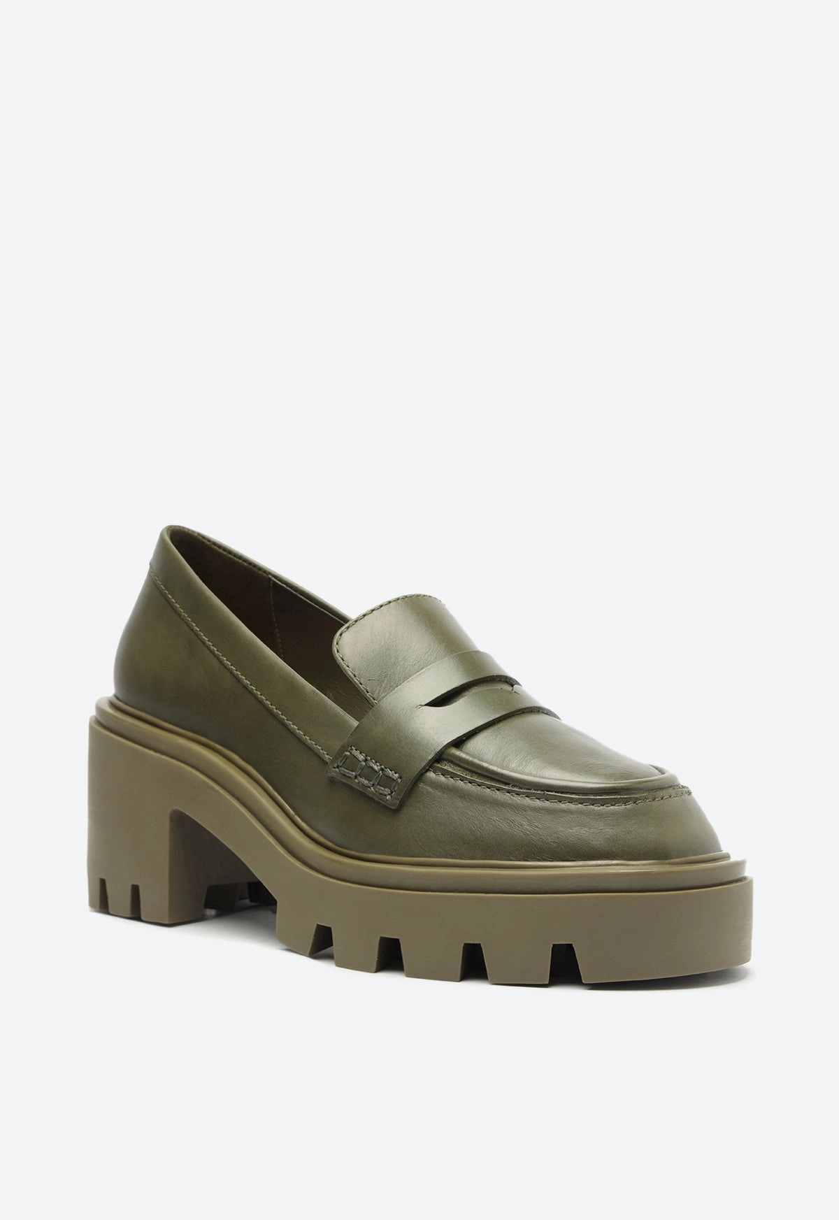 Ease-Forward Fit Viola Tractor Leather Flat