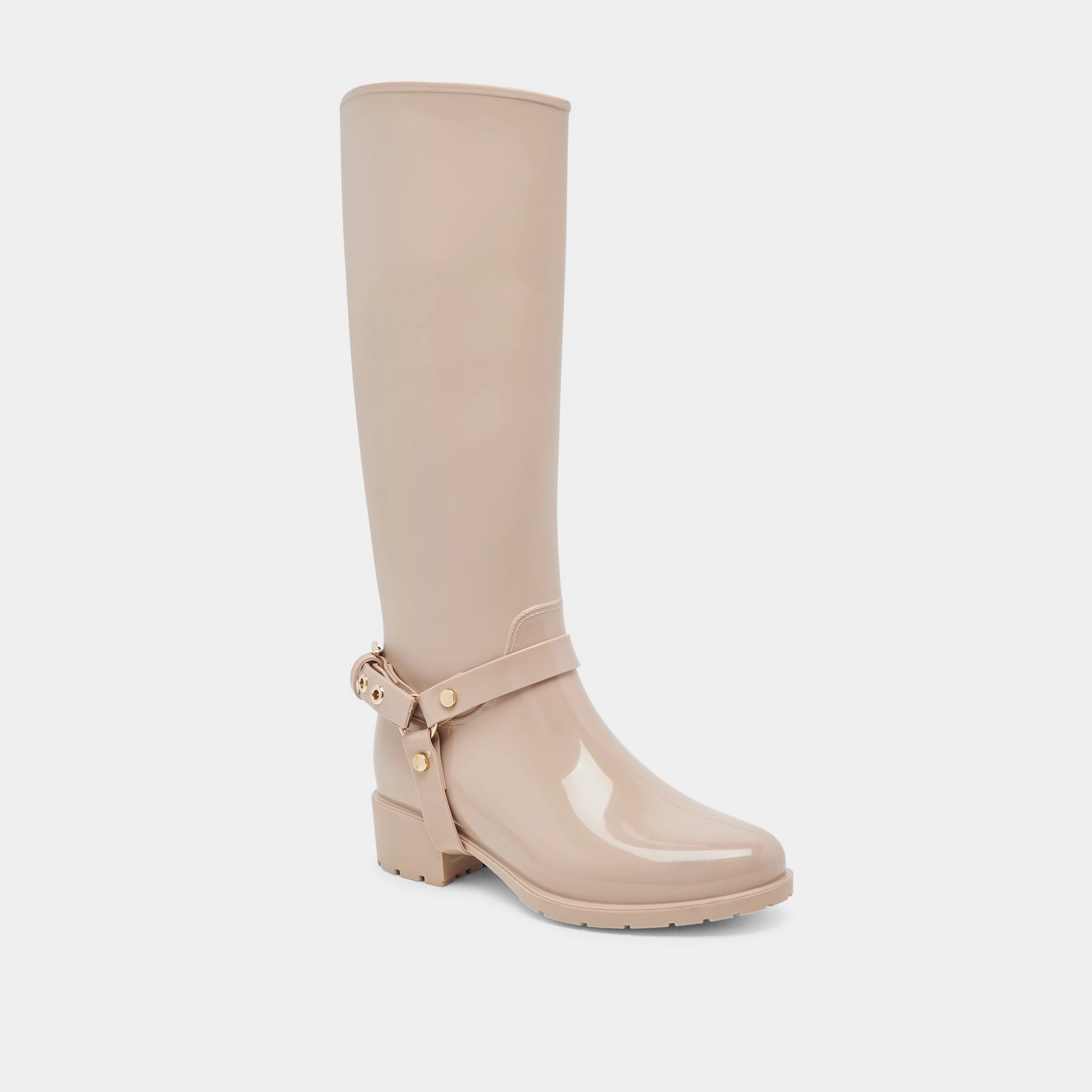 Sleek Vibes Cloudy H2O Boots Dune Patent Stella