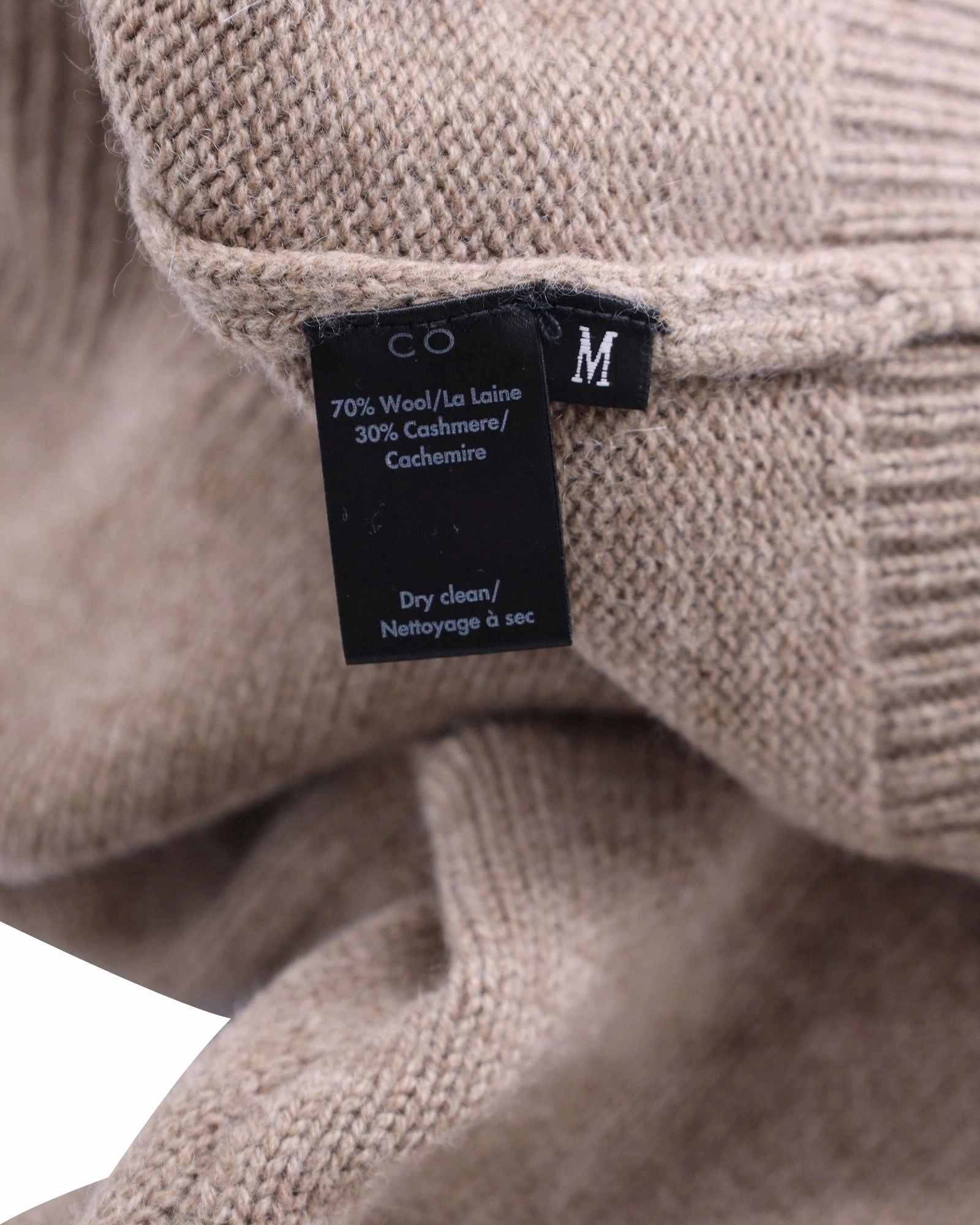 CO Essentials Knitted Sweater in Taupe Wool