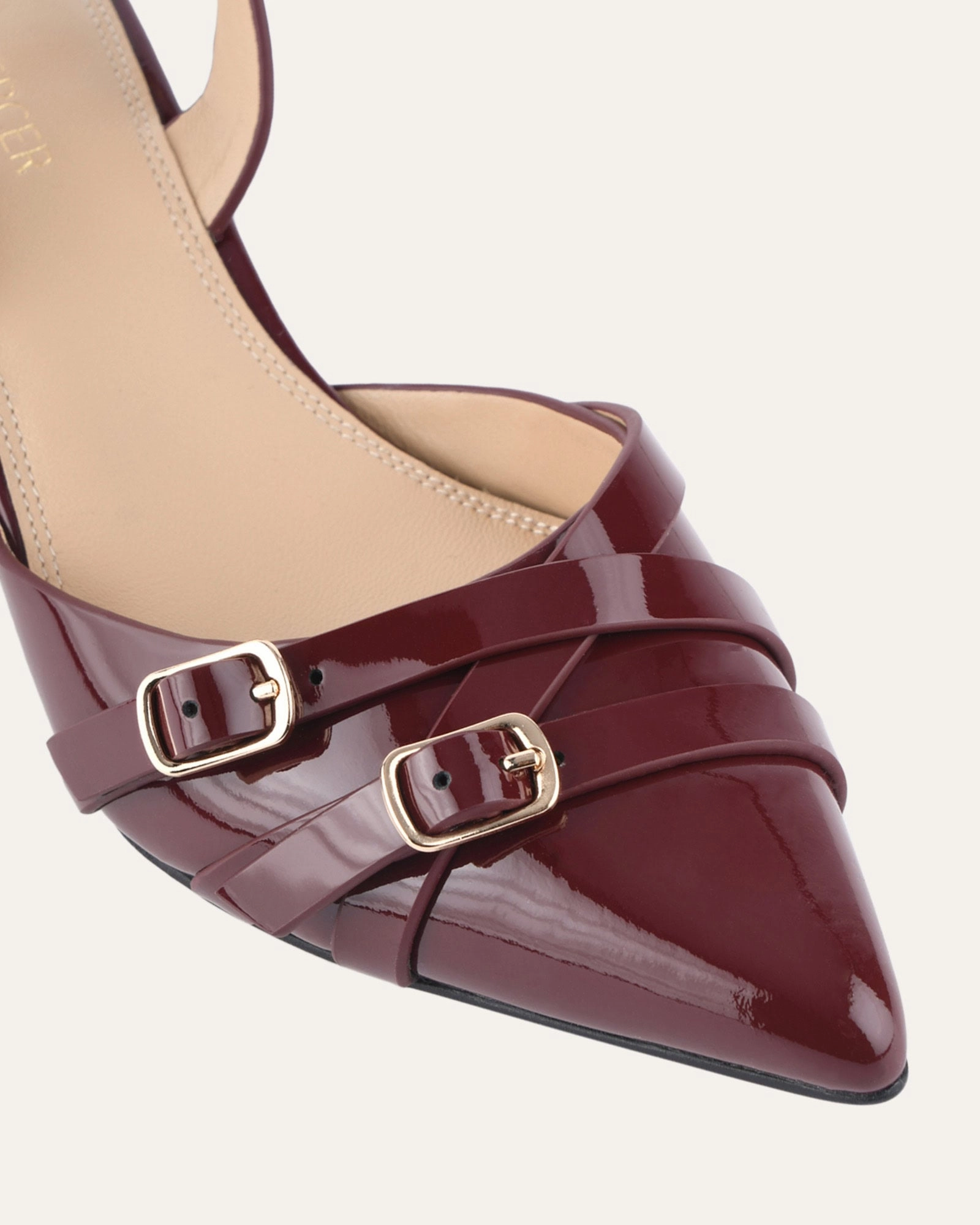 Coby Low Heels Mulberry Patent Future-Ready Looks Refined Fit Gear
