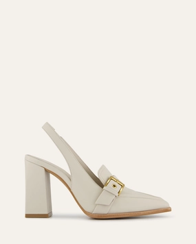 Crafted To Move Codie High Heels Off White Leather