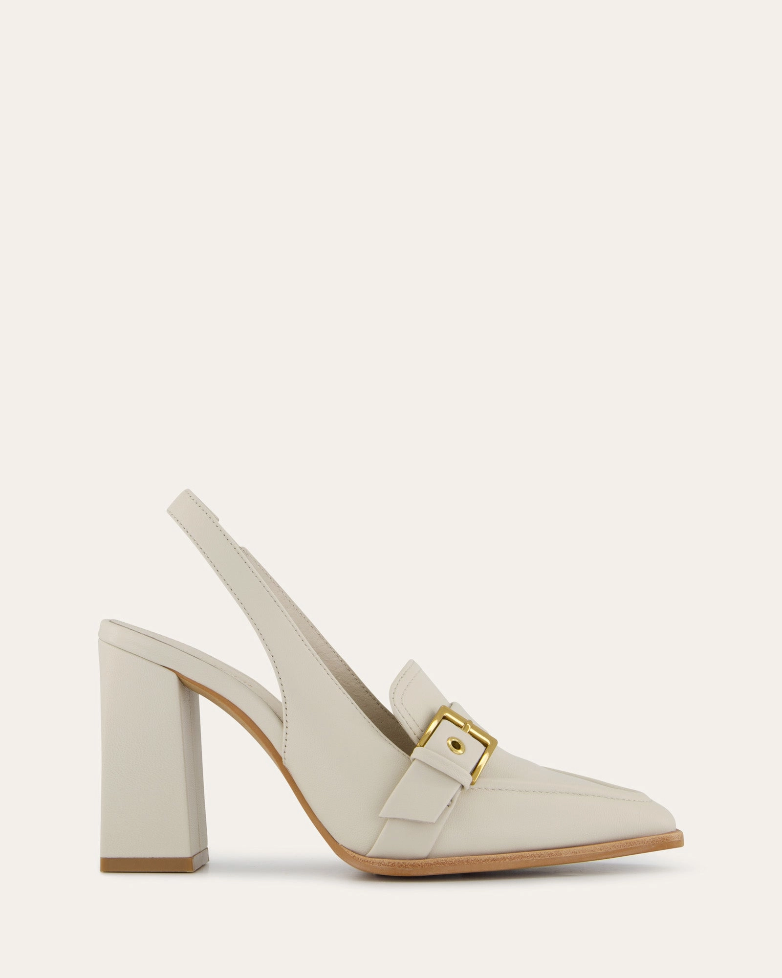 Crafted To Move Codie High Heels Off White Leather