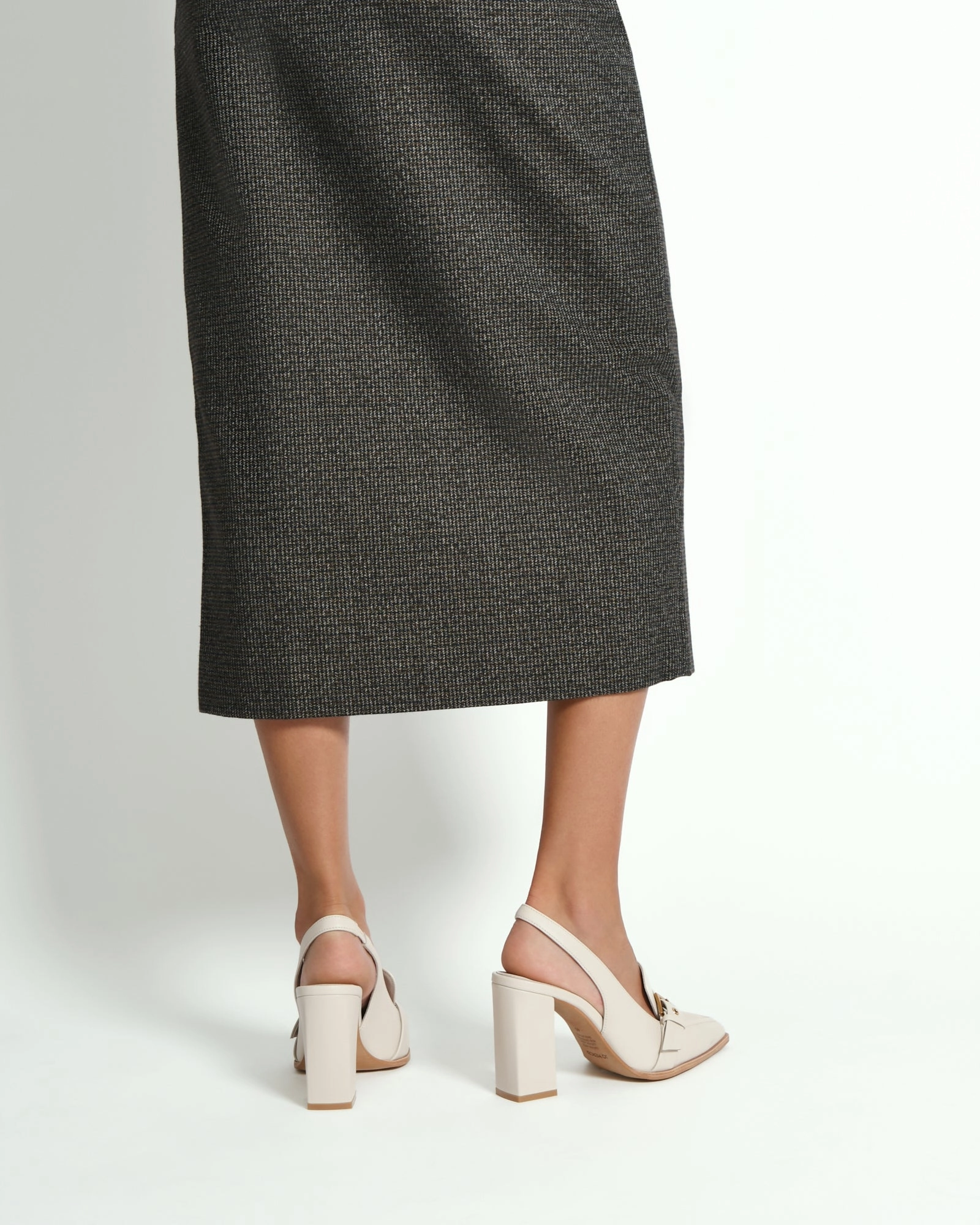 Codie High Heels Off White Leather Curated City
