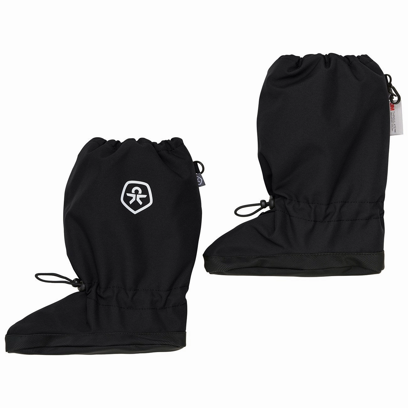 Essential Gear Move-Fit Color Kids Black Booties With Anti Slip