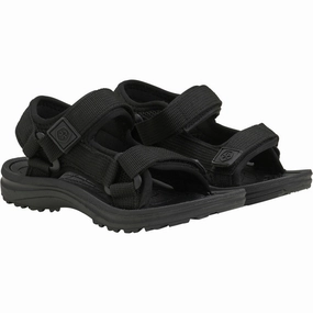 Color Kids Black Colorblock Sandals W. Velcro Active Living