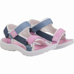 Daily Build Color Kids Orchid Colorblock Sandals W. Velcro