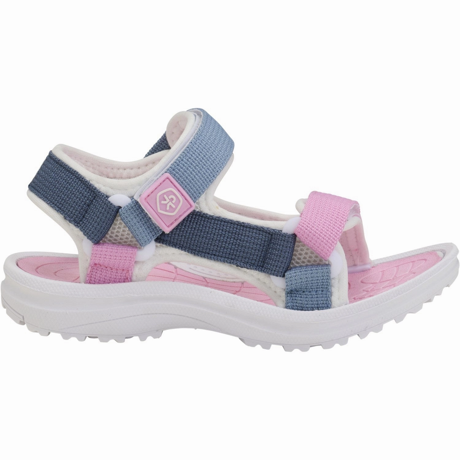 Simple City Color Kids Orchid Colorblock Sandals W. Velcro