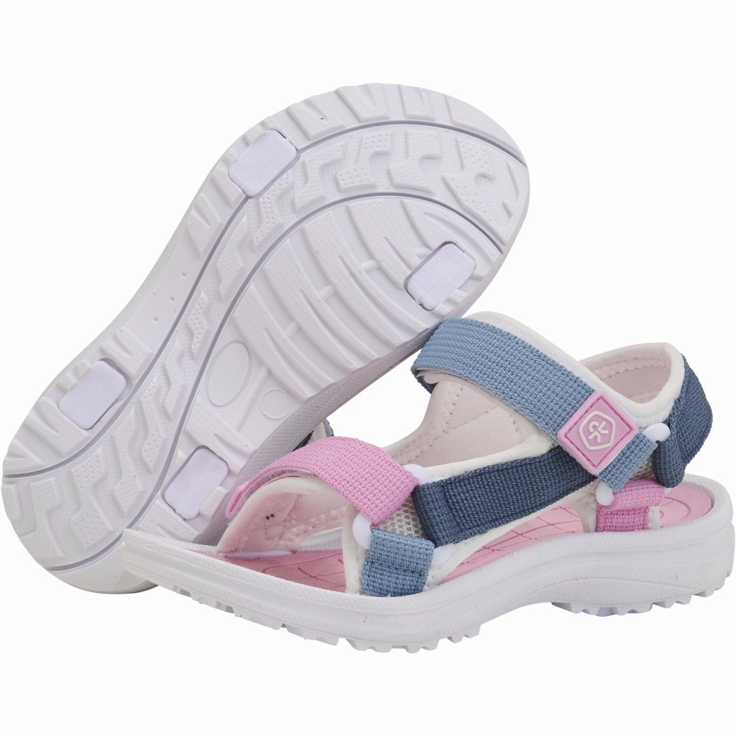 Color Kids Orchid Colorblock Sandals W. Velcro Urban Calm
