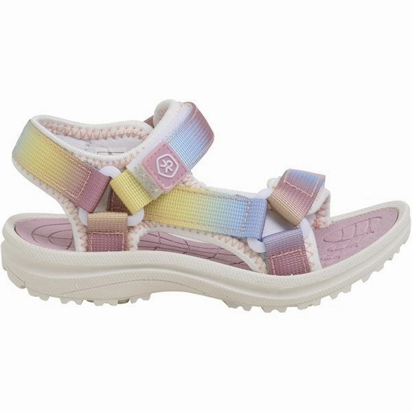 Color Kids Sandals With Velcro Foxglove Comfort In Layers Crafted Now