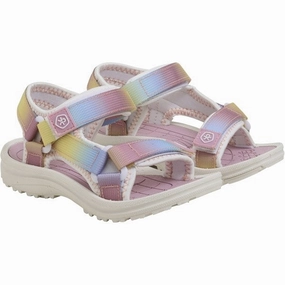 City-Flex Color Kids Sandals With Velcro Foxglove