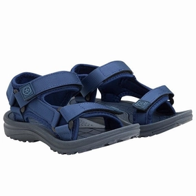 Color Kids Sandals With Velcro Total Eclipse Refined Tone Premium Feel