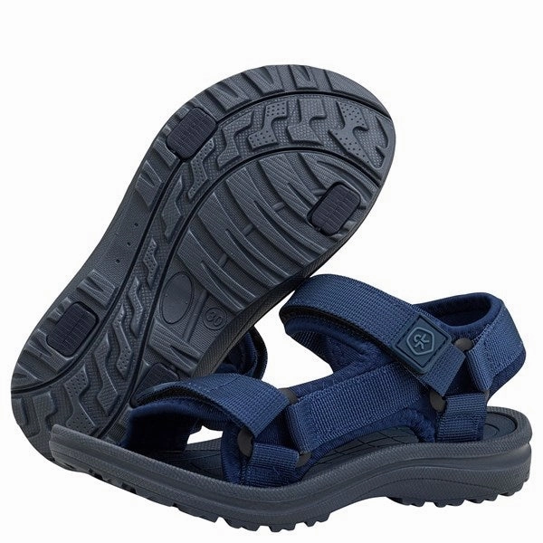 Color Kids Sandals With Velcro Total Eclipse Clarity Wear