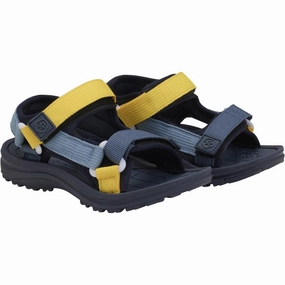 Color Kids Vintage Indigo Colorblock Sandals W. Velcro Lifestyle Ahead