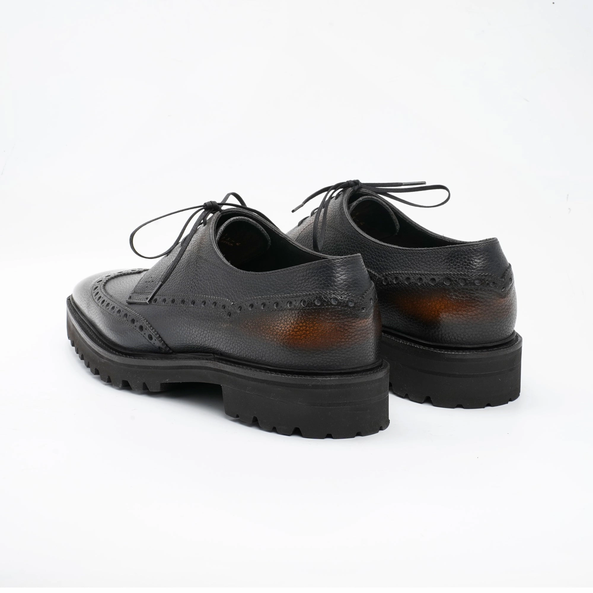 Coltrane Wingtip Balmoral Derby - Espresso Patina Motion-Minded Premium Layers