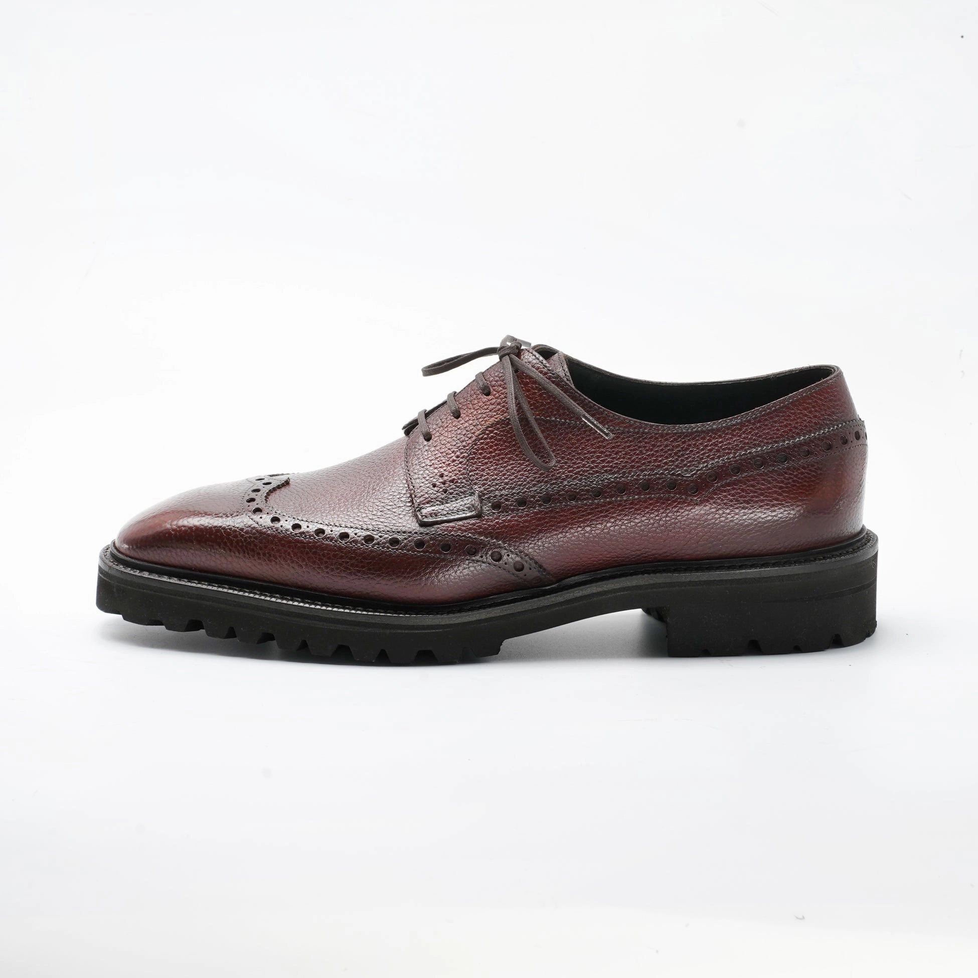 Crafted For Calm Pulse Of The City Coltrane Wingtip Balmoral Derby - Marron Mediterraneo