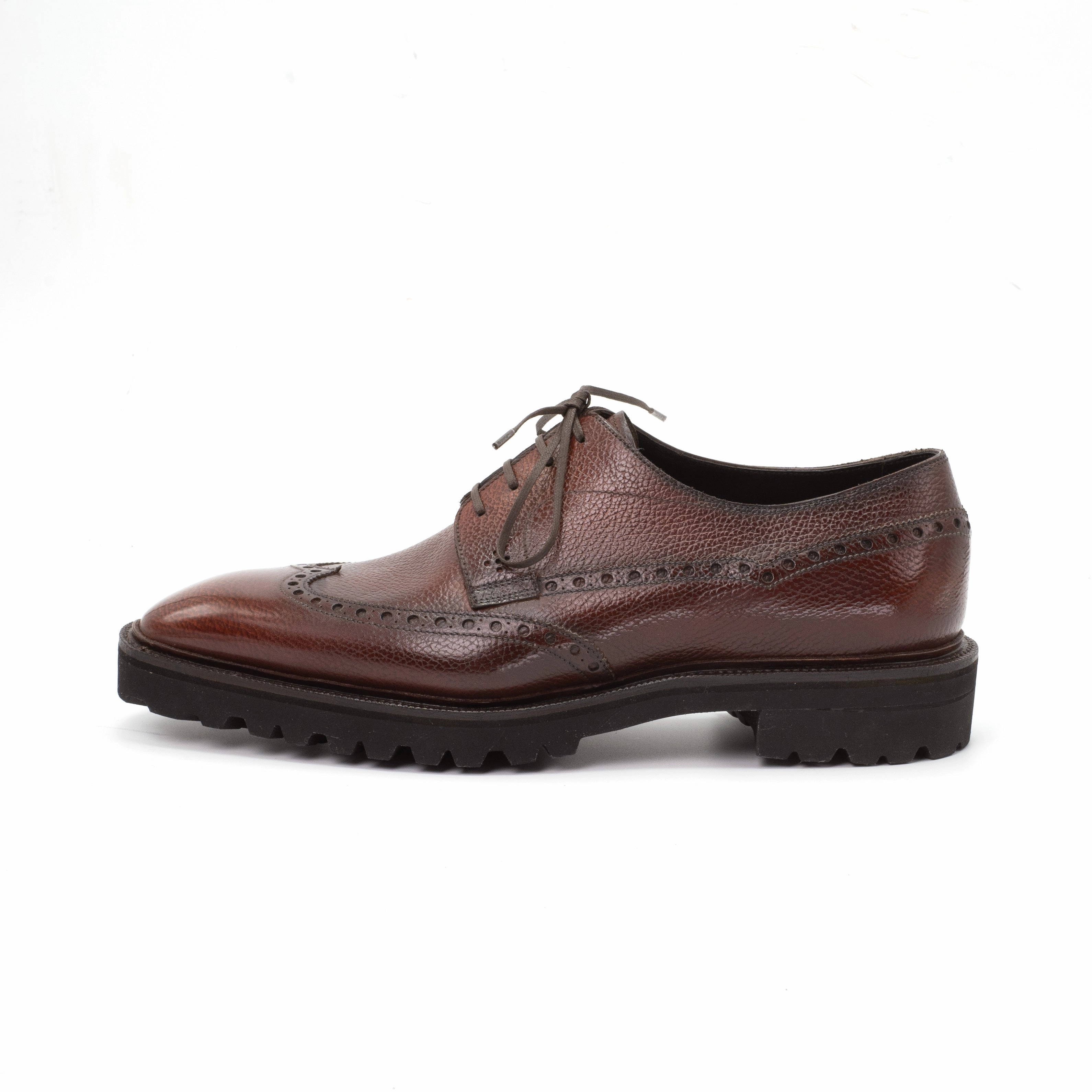 Future-Ready Coltrane Wingtip Balmoral Derby Mto - 3D Mahogany